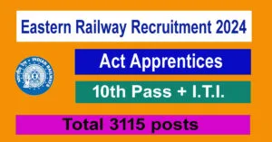 Eastern Railway Recruitment 2024