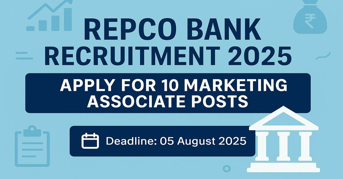 Read more about the article Repco Bank Marketing Associate Recruitment 2025 – Apply Now for 10 Posts