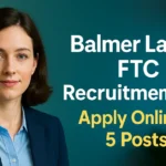 Balmer Lawrie FTC Recruitment 2025 featured image showing apply online announcement for 5 posts