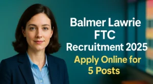 Balmer Lawrie FTC Recruitment 2025 featured image showing apply online announcement for 5 posts