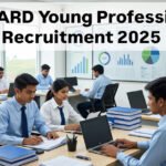NABARD Young Professional Recruitment 2025 notification image showing young professionals working in a modern NABARD office environment