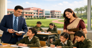 Army Public School Hisar Recruitment 2026 featured image showing teachers and students in a classroom at APS Hisar Haryana