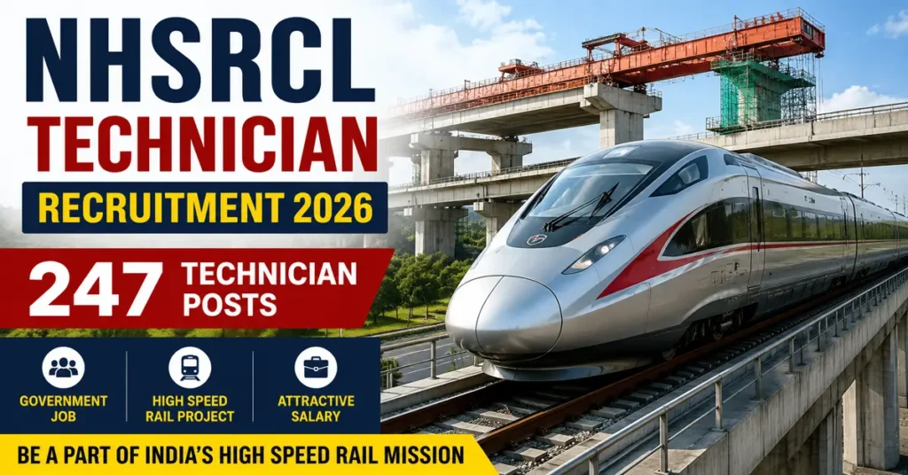 NHSRCL Technician Recruitment 2026 247 High Speed Rail Technician Posts NHSRCL Technician Recruitment 2026