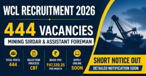 WCL Recruitment 2026